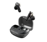 Skullcandy Smokin’ Buds Auriculares Inalámbricos, Auriculares Bluetooth, Ajuste con Aislamiento Acústico, hasta 20 Horas de Autonomía, Resistencia al Agua y al Sudor IPX4 - Negro Transparente
