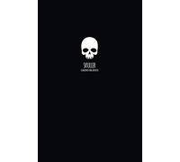 Skuller: Cuaderno para apuntes | Libreta de hojas blancas con líneas A5 diseño calavera