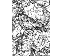 Skulls & Blooms: A Dark Aesthetic Journal: A Gothic-Inspired 6x9 Notebook with 200 Lined Pages for Dark Aesthetic Writing and Reflection.