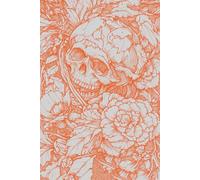 Skulls & Blooms: A Dark Aesthetic Journal - Orange Grey Edition: A Gothic-Inspired 6x9 Notebook with 200 Lined Pages for Dark Aesthetic Writing and Reflection.