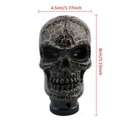 Skulls Gear Shifter Knob, Automatic Gearing Shift Knob, 5.51 inches Sturdy Resin Skeleton Horror Decor for Vehicle Interior, Sedan, Truck, Minivan, Taxi, Travel, Road Trips