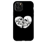 Skulls Lovers Esqueleto Spooky Love Tattoo Flash Carcasa para iPhone 11 Pro