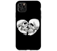 Skulls Lovers Esqueleto Spooky Love Tattoo Flash Carcasa para iPhone 11 Pro MAX