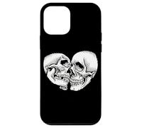 Skulls Lovers Esqueleto Spooky Love Tattoo Flash Carcasa para iPhone 12 Mini
