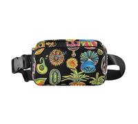 Skulls Summer Fresh Fruits - Bolsa cruzada de moda para mujeres y hombres, pequeña bolsa de viaje con correa ajustable para viajes, correr, senderismo