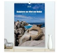 Skulpturen aus Wind und Wellen (hochwertiger Premium Wandkalender 2026 DIN A2 hoch), Kunstdruck in Hochglanz: Die Felsskulpturen von Campomoro