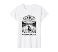 Skunk ¿Qué Pasa si no Soy lo Suficientemente Salvaje Camiseta gráfica económica, Mujer, Blanco, S
