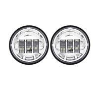 SKUNTUGUANG 2 Bombillas LED auxiliares Compatible con Faros de Motocicleta Harley Davidson 4,5 cm