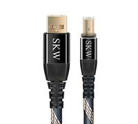 SKW Cable de impresora USB de 1,5 m, cable de escáner USB A a USB B 2.0 para impresoras HP, Canon, Epson, Lexmark, Brother, Samsung, etc.（1.5m）