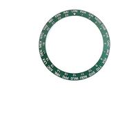SKX007 Inserto de bisel de cerámica 38 mm Estilo árabe Acabado en azul/negro/verde/marrón for pieza(Verde)