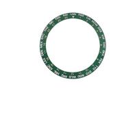 SKX007 Inserto de bisel de cerámica 38 mm Estilo árabe Acabado en azul/negro/verde/marrón for pieza(Green-01)