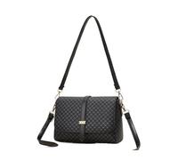 SKXMOD Bolso bandolera de lujo para mujer, de piel sintética, estilo retro, de piel sintética, Black, Talla única