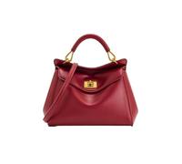 SKXMOD Lucia Lock - Bolso cruzado de hombro ligero de lujo de gama alta versátil para mujer, Red, Talla única