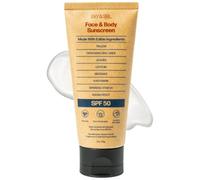 Sky and Sol Protector solar mineral natural, SPF 50, 3 onzas: granos naturales y óxido de zinc, seguro para los arrecifes, impermeable, sin perfume, fórmula sin grasa para cara y cuerpo