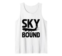 Sky Bound Aviación Volar Aviación Aviación Aviación Entusiasta Camiseta sin Mangas