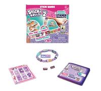 Sky Castle Sticki Rolls Sticki Bands Series 2, pulsera adhesiva portátil y compartible, 70 mini calcomanías, varios colores y estilos