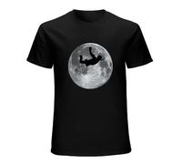 Sky Diving Moon Mens T-Shirt - Dive - Diver - Skydive - Skydiving - Free Falling Black S