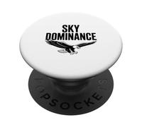 Sky Dominance Eagle Volando en lo Alto PopSockets PopGrip Adhesivo