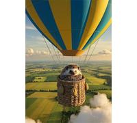 Sky Landscape 200 Piece Jigsaw Puzzles for Adults, Colourful, Challenging & Brainteasing Adult Puzzles 200 Pieces Hedgehog, Fun jigsaws for The Whole Family 14x10 Inch