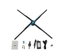 Sky Light 84cm WiFi 3D holograma proyector luz publicidad pantalla LED ventilador holográfico lámpara de iluminación 3D reproductor holograma remoto para Sky Light Shops Bars publicidad LED signos