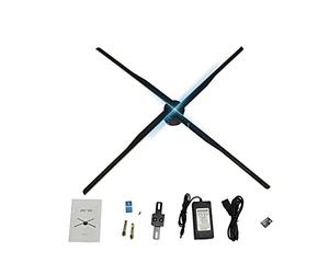 Sky Light 84cm WiFi 3D holograma proyector luz publicidad pantalla LED ventilador holográfico lámpara de iluminación 3D reproductor holograma remoto para Sky Light Shops Bars publicidad LED signos