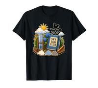 Sky Log Club Mesa de Observación del Clima Jardín Nubes Camiseta