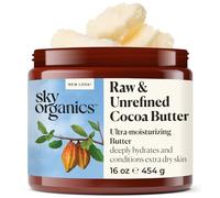 Sky Organics Manteca de Cacao para el Cuerpo - Manteca de Cacao Pura 100 % Cruda y sin Refinar - Manteca de Cacao Cosmética para Curar, Suaviza y Tonificar Uniformemente, 454 g