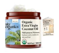 Sky Organics Organic Extra Virgin Coconut Oil for Hair & Skin 100% puro y fra presionado al fro El orgnico orgnico para hidratar y nutrir 16.