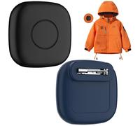 SkyArmor Paquete de 2 fundas de silicona impermeables con pin para Tile Mate 2024/2022 - Soporte oculto para rastreador GPS para niños, adolescentes, ancianos, mascotas, bolsos, equipaje - Funda