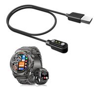 Skyband Compatible para Cable USB Compatible para Smartwatch DEKELIFE Reloj Inteligente Hombre Militar 1.46” G55 (Negro)