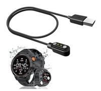Skyband Compatible para Cable USB Compatible para Smartwatch Loekneue Reloj Inteligente Hombre 1.43" YK57 (Negro)
