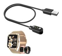 Skyband Compatible para Cable USB Compatible para Smartwatch zhizhi Reloj Inteligente Hombre Mujer 1.85" P90 (Negro)