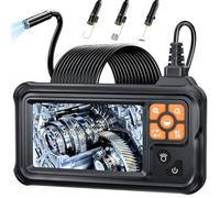 SKYBASIC Endoscopio Cámara de Inspección, 4.3" IPS 1080P HD Cámara de Inspección Boroscopio con 8 LED, Camara Inspeccion Tuberias Impermeable IP67, para Automóviles, Paredes y Desagües（5M）
