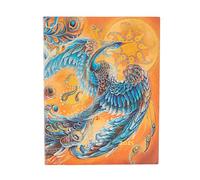 Skybird (Birds of Happiness) Ultra 12-month Vertical Softcover Flexi Dayplanner 2025 (Elastic Band Closure): tydzień na dwóch stronach, zamykany na gumkę, papier 100 gsm (Bird of Happiness)