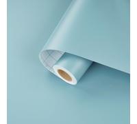 Skyblur Papel tapiz azul para sala de estar, dormitorio, cocina, encimera, cubierta de vinilo, papel pintado Art Deco para niñas, 40 x 200 cm, papel adhesivo de plástico, color azul
