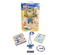 SkyCastle - Sticki Rolls Serie 2: Kit Pendiente de Stitch| Pulsera y Pendiente para Niña a partir de 5 años| Kit Pulseras Con 120 Pegatinas Infantiles de Stitch