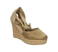 Skydiva | Alpargatas con Cuña Aesthetic +++ para Mujer - Yutes de Esparto en Color Camel - Esparteñas con Cintas - Espadrilles con Cuña Alta y Cómoda - con Plataforma - Estilosas y Versátiles