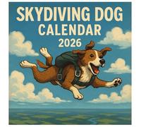 SkyDiving Dog Calendar 2026: A Year of Thrills with Adventurous Pups