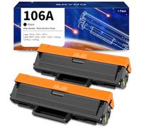 Skydo 106A Toner para HP 106a w1106a Cartuchos de tóner 106 compatibles con HP Laser 107a 107w 107r , para HP MFP 135a 135w 135r 137fnw (2 Negro)