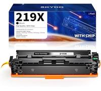 Skydo 219X Tóner (con Chip) Compatible para H P 219X para H P Color LaserJet Pro MFP 3302FDW 3302SDW 3302FDN H P Color LaserJet Pro 3202DN 3202DW Tóner (4-Pack，Toner W2190A W2191A W2192A W2193A)
