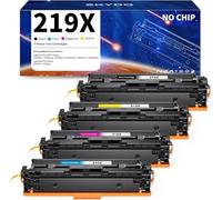 Skydo 219X Tóner (NO Chip) Compatible para H P 219X para H P Color LaserJet Pro MFP 3302FDW 3302SDW 3302FDN H P Color LaserJet Pro 3202DN 3202DW Tóner (4-Pack，Toner W2190X W2191X W2192X W2193X)