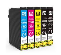 Skydo 29XL Cartuchos de Tinta Compatible para Epson 29xl 29 Tinta para Epson Expression Home XP-235 XP-255 XP-352 XP-342 XP-332 XP-345 XP-442 XP-352 XP-355 XP-245 XP-335 XP-257 (5 Paquete)