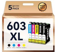 Skydo 603XL Cartuchos de Tinta Compatibles para Epson 603 Epson 603XL para Epson Expression Home XP-2100 XP-2105 XP-3100 XP-3150 XP-4100 XP-4105 Epson Workforce WF-2810 WF-2850 WF-2830 (5 Paquetes)