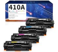 Skydo Cartucho de tóner 410A compatible con 410 X 410 A CF410A como repuesto para Color Laserjet Pro MFP M477fdw/M477fdn/M377fdw Color Laserjet Pro M452dn/M452nw (negro, cian, magenta, amarillo)