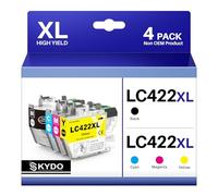 Skydo LC422XL Cartucho de Tinta Compatible con Brother LC-422XL MFC-J5340DW | para Brother MFC-J5340DW MFC-J5740DW MFC-J6940DW MFC-J6540DW MFC-J5340DW MFC-J5740DW MFC-J6540DWE LC 422 LC422VAL (4-Pack)