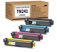 Skydo TN241 TN245 Toner Compatible con Brother TN241 Toner DCP-9020CDW | TN-241 tóner para Brother DCP-9020CDW DCP-9015CDW HL-3140CW MFC-9330CDW MFC-9340CDW MFC-9140CDN HL-3150CDW HL-3170CDW, 4-Pack