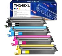 Skydo TN248XL Tóner Compatible con Brother TN248VAL Toner TN248 HL-L3240CDW | para Brother HL-L3240CDW DCP-L3560CDW DCP-L3520CDW HL-L3220CW HL-L8240CDW MFC-L3740CDW MFC-L3760CDW (4-Pack)