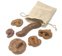 SkyGad Caca De Broma, 6 Piezas Caca De Juguete Mierdas De Broma Mojon De Broma Mierda Caca De Broma Realista, Viene con Bolsa con Cordón. Adecuado para El Día De Los Inocentes De Halloween