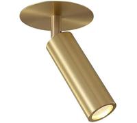 SKYGOO Foco de techo moderno ajustable Nordic Light Luxury, pequeño foco de techo de cobre de 3 W para instalación empotrada, ideal para pasillos, salas de estar, balcones y como foco de fondo.