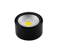 SKYGOO Lámpara de Foco LED Extremadamente Simple de 7w, lámpara de Entrada de Pasillo, Foco de Fondo nórdico, luz de baño de Inodoro, lámpara de Foco de Tienda, Negro, Blanco, Dos Colores